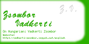 zsombor vadkerti business card